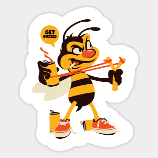 get Buzzed! Sticker